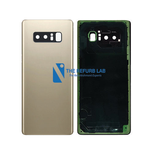 Samsung Galaxy Note 8 Compatible Back Cover with Adhesive - Gold