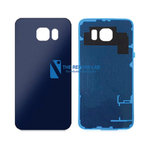 Samsung Galaxy S6 Compatible Back Glass Replacement - Black back glass replacement part
