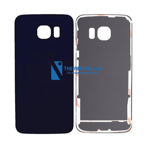 Samsung Galaxy S6 Edge Compatible Back Glass Replacement - Black back glass replacement part