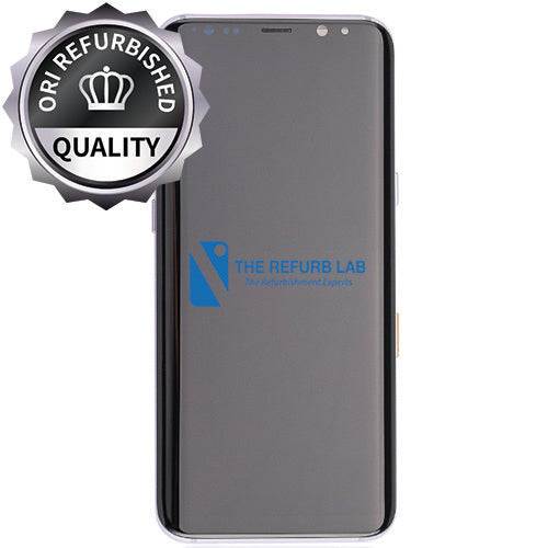 Samsung Galaxy S8 Plus Compatible Amoled Assembly with Frame Refurbished - Black