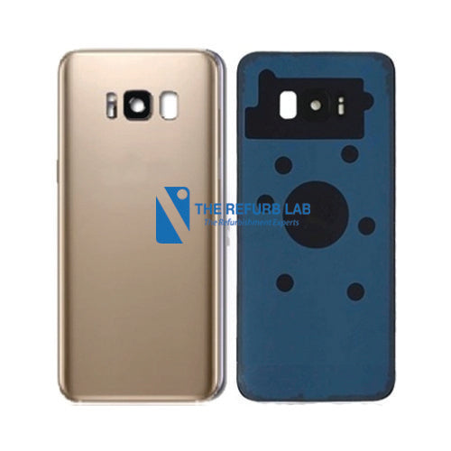 Samsung Galaxy S8 Back Glass with Adhesive - Gold