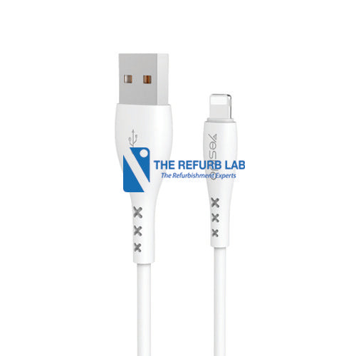 YESIDO Fast Charging Cable 1.2M 2.4A PVC - Lightning White CA26L