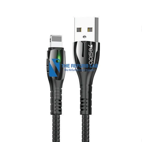 YESIDO Fast Charing Cable 1.2M 2.4A with LED Light- Lightning CA43L