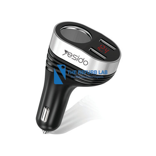 YESIDO Dual USB Car Charger 3.4A + Voltage Display Y33
